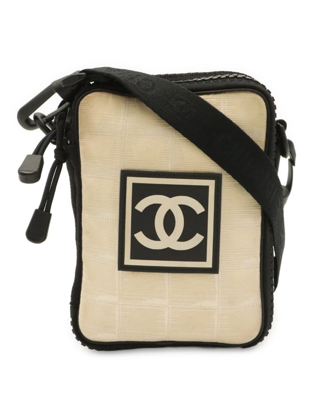 Chanel Sports Line New Travel CC Logo Shoulder Bag 2-Way Waist Pouch Nylon
